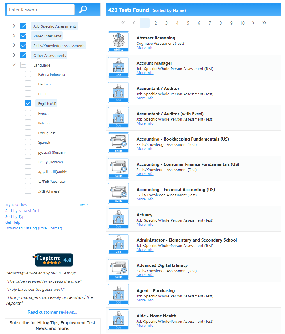 screenshot of HR Avatar